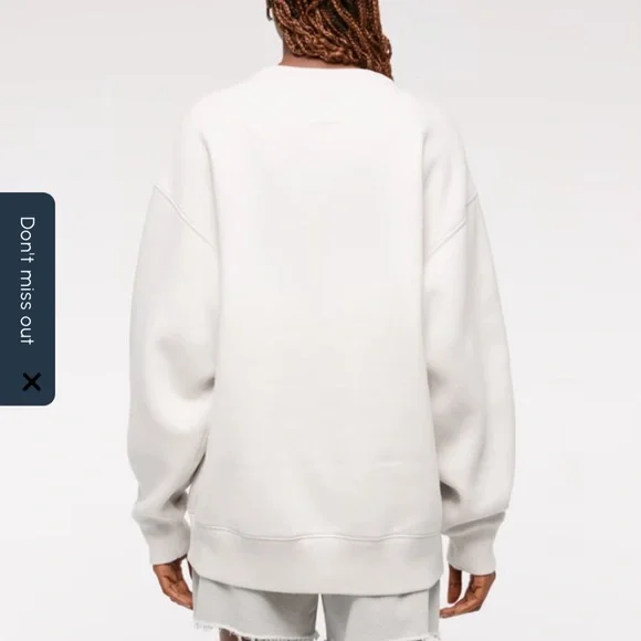 Abercrombie and Fitch Game Day Sunday Crew Sweatshirt XXL - Picture 2 of 9